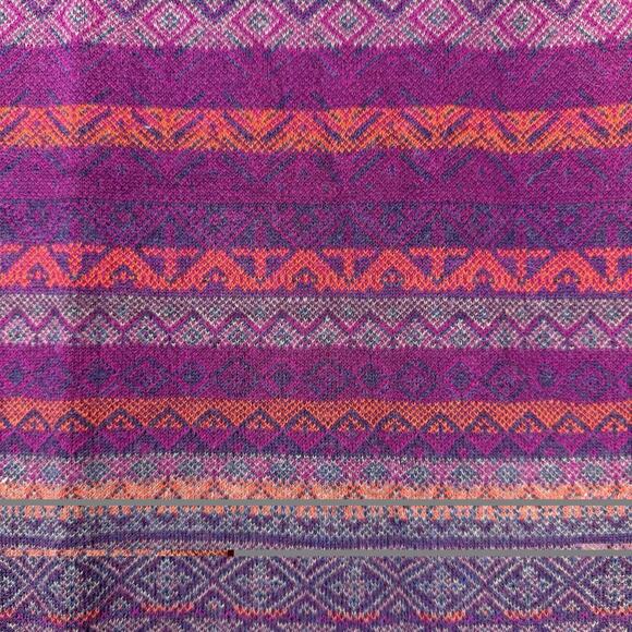 Krimson Klover Merino Wool Silk SIZE XL Geometric Print MiniSkirt Aztec Fairisle - Picture 9 of 9